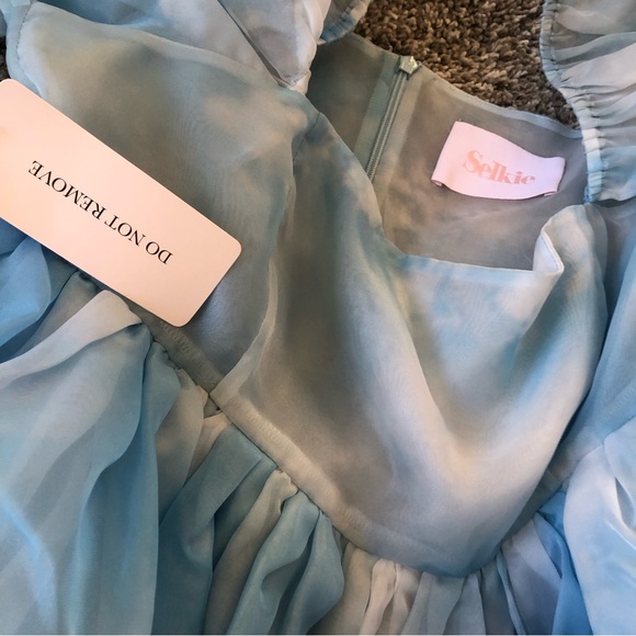 Selkie The Head in the Clouds French Puff Midi Dress - Picture 6 of 9